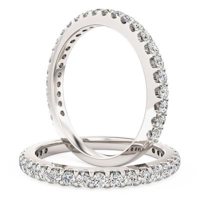 3/4 Eternity Rings with Diamonds