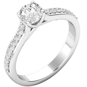 white gold engagement ring 