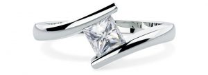 PD208 - Princess Cut Engagement Ring