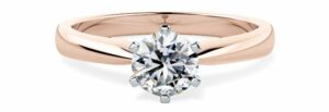 Rose Gold Solitaire Engagement Ring