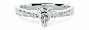 PD398 - Pear Shape Engagement Ring