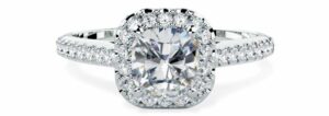 PD591 - Halo Engagement Ring