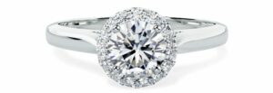 PD829 - Halo Engagement Ring