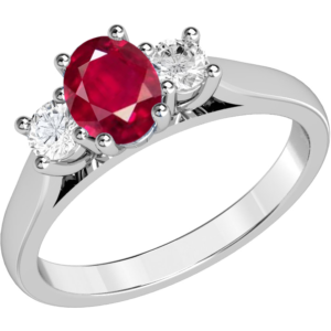 PDR493 - Ruby Engagement Ring